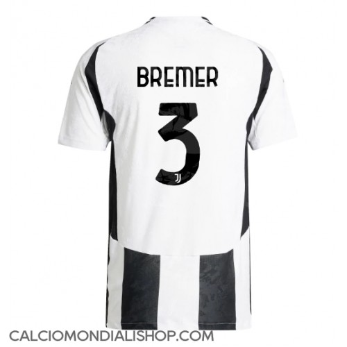 Maglie da calcio Juventus Gleison Bremer #3 Prima Maglia 2024-25 Manica Corta